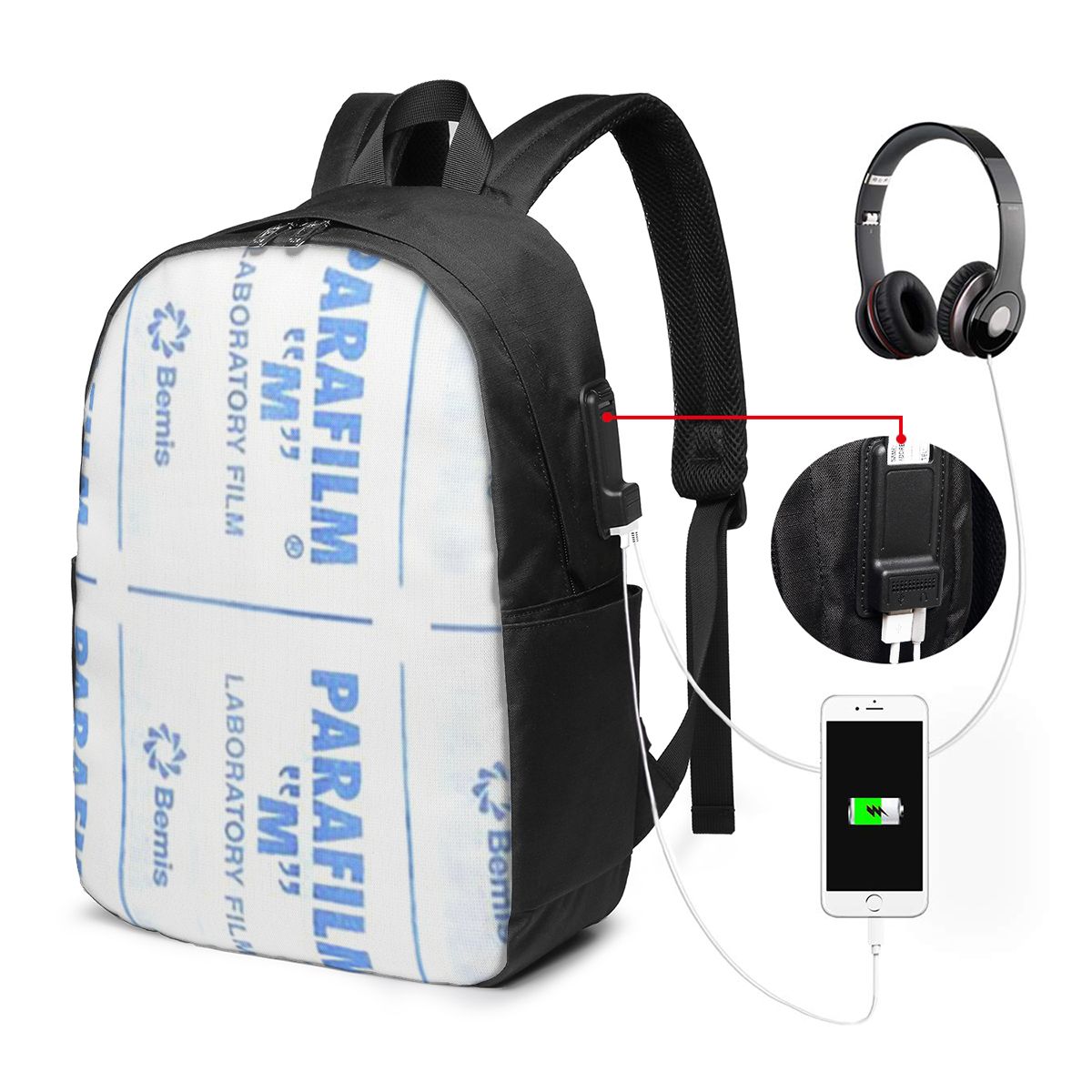 Womens Backpack - Parafilm Is A Lifesaver Backpack Travel