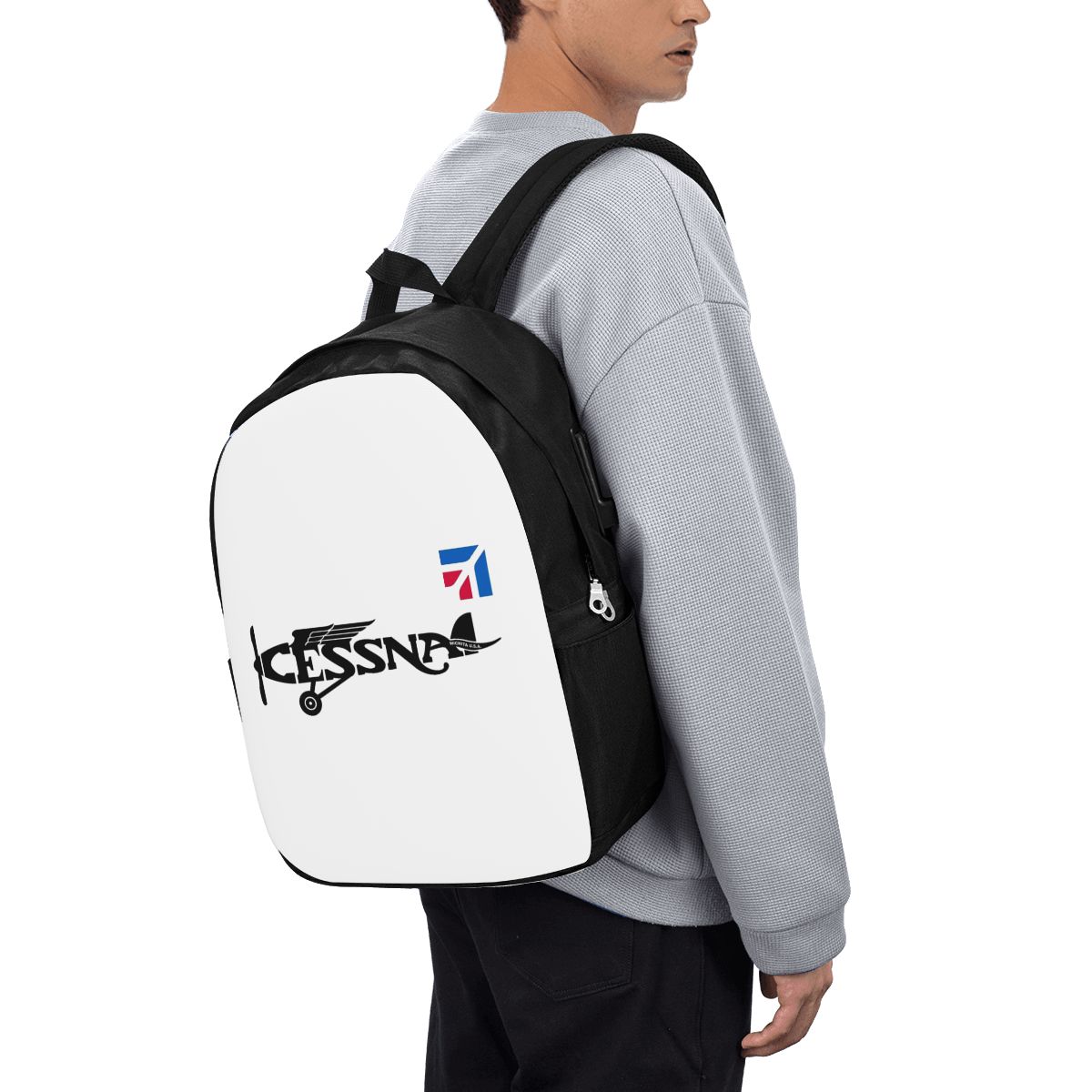 Womens Backpack - Cessna Logo Backpack Travel Notebook Bag