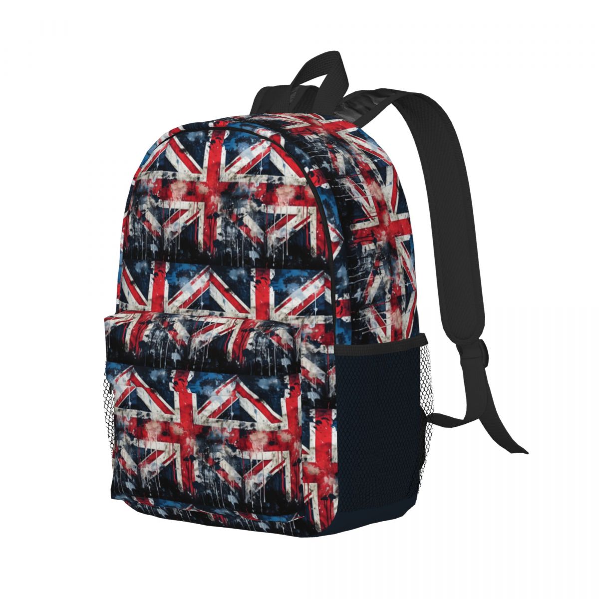 Women Bags Uk - UK Flag Paint Texture Backpack Student
