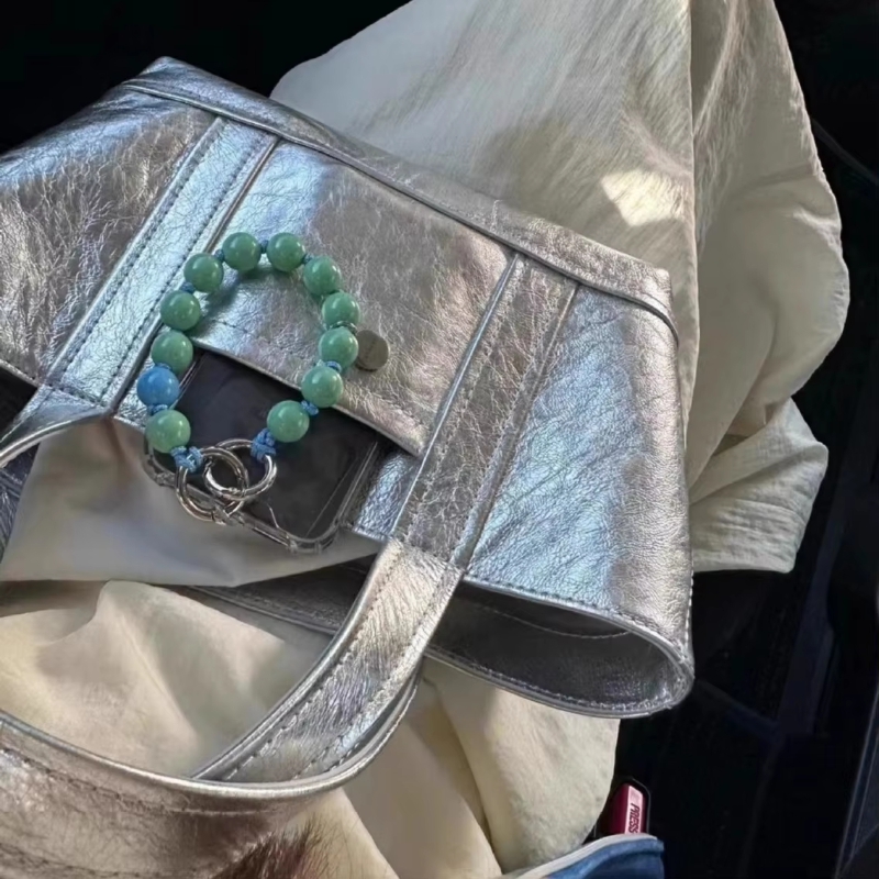 Women'S Vogue Bags - Women Bag Silver Mini Small Square