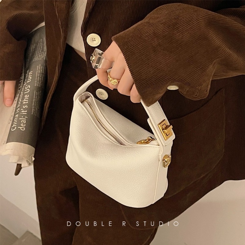 Women'S Bags Top 10 - Leather Mini Top Handle Bags,Gold Turn