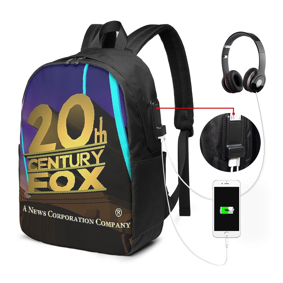 Womens Backpack - 20th Century Fox Classic Backpack Travel