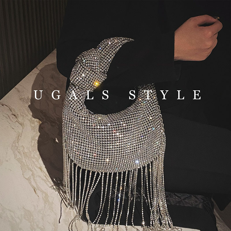 UGALS Diamond Embedded Handbag - Clutch Bag Evening review and price