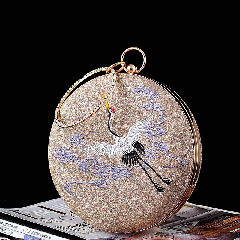 New Women's Retro Crane Embroi - Clutch Bag Evening review and price