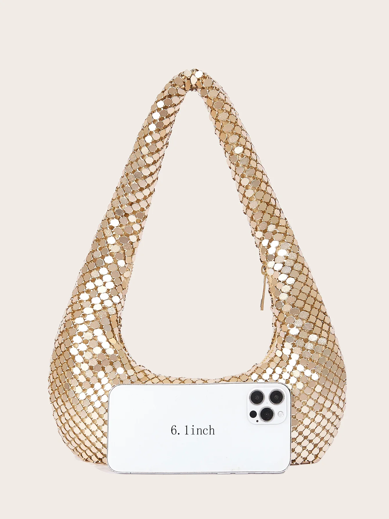 Ladies High-End Glittering Met - Clutch Bag Evening review and price