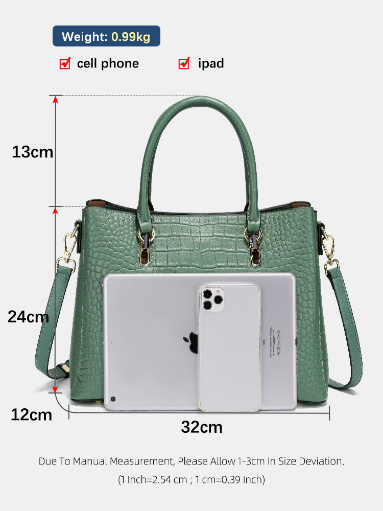 Zency Women's Genuine Leather  - Women Bags Green review and price