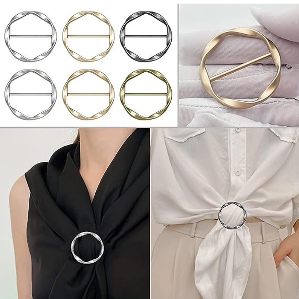 2PCS Scarf Clips and Ring T Sh - Circle Round Bag review and price