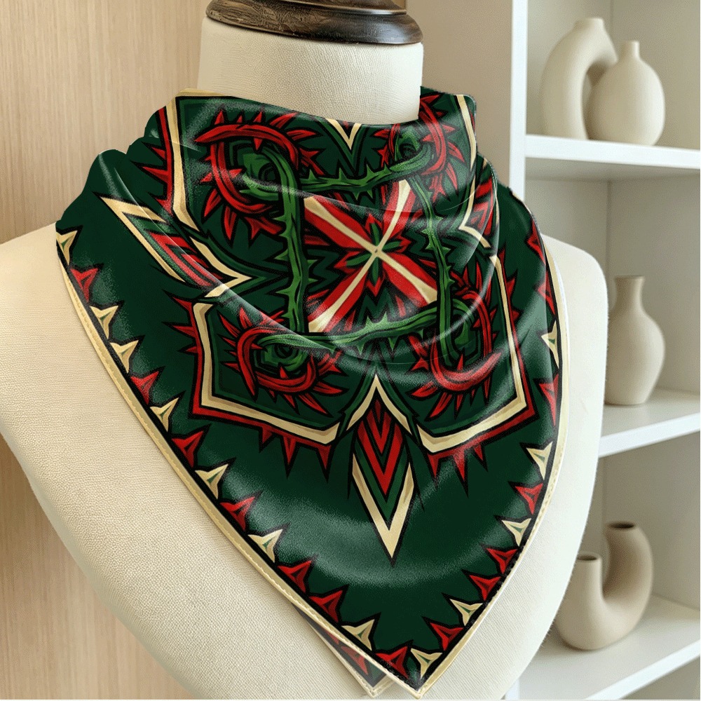 Red and green thorny vine patt - Women Bags Green review and price