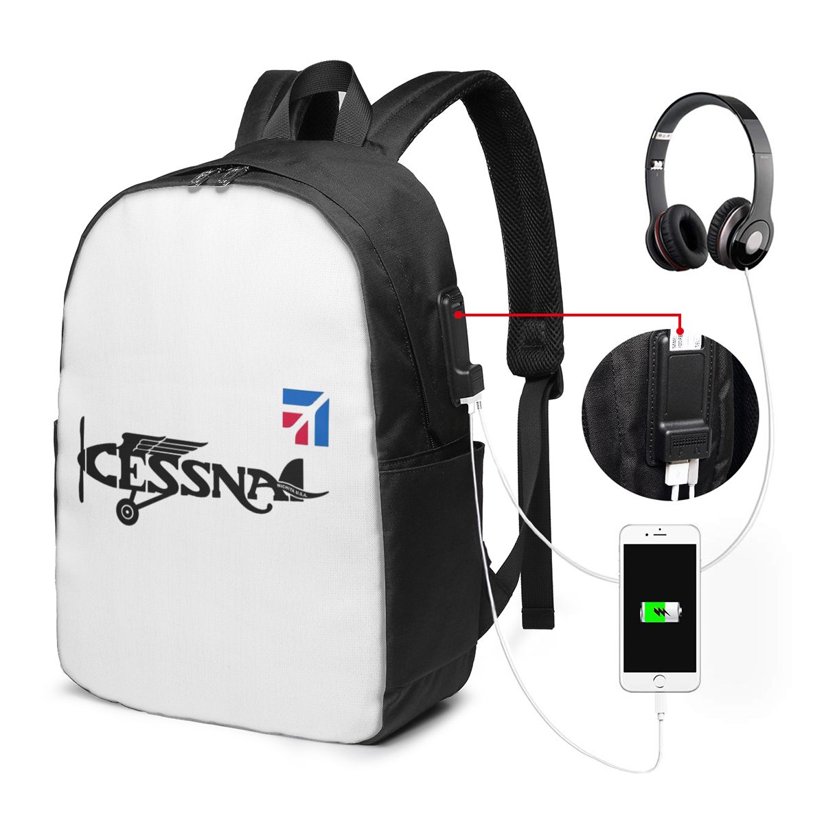 Cessna Logo Backpack Travel No - Womens Backpack review and price