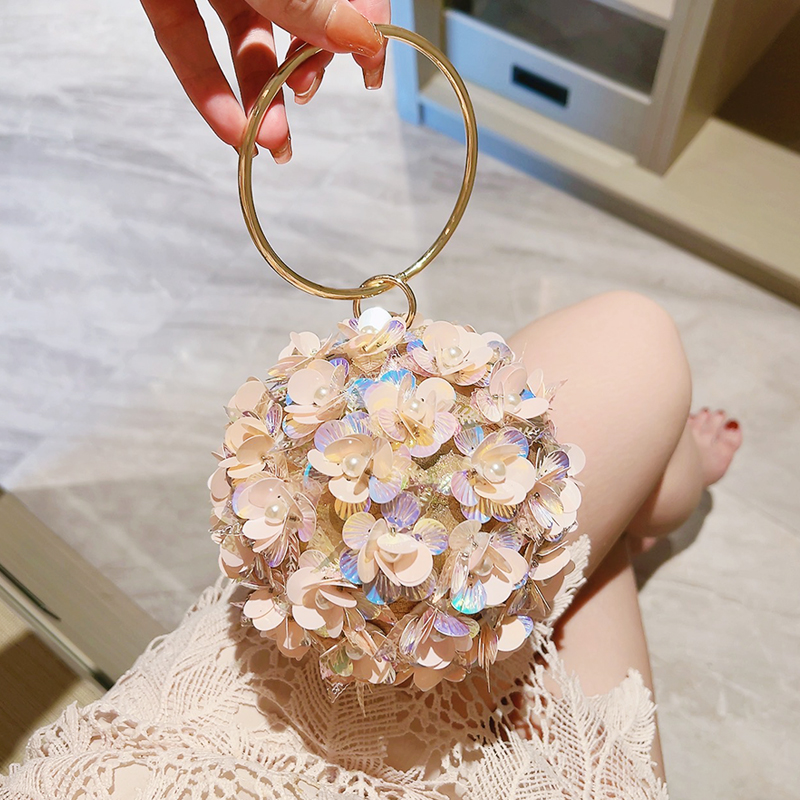 Mini Sequin Flower Evening Bag - Clutch Bag Evening review and price