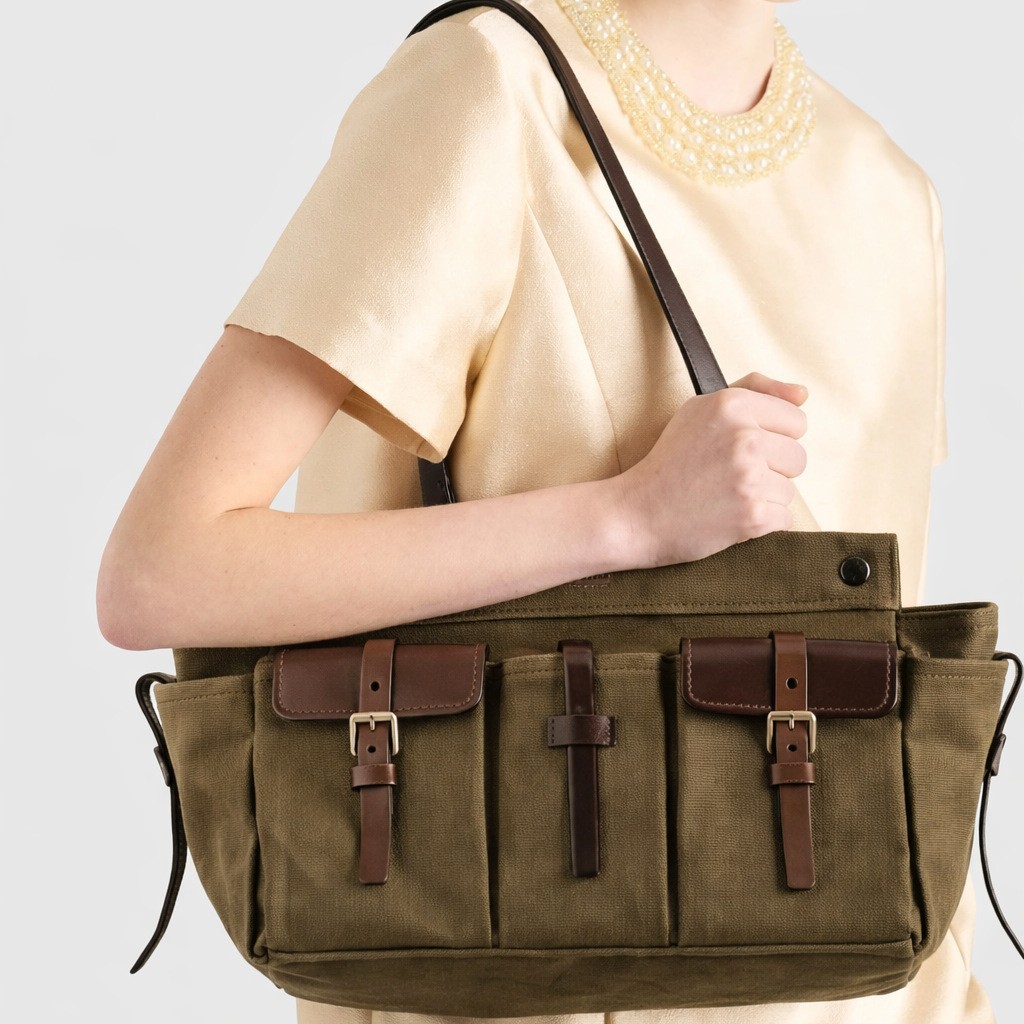 Canvas Handbag for Women Shoul - Women Bags Green review and price