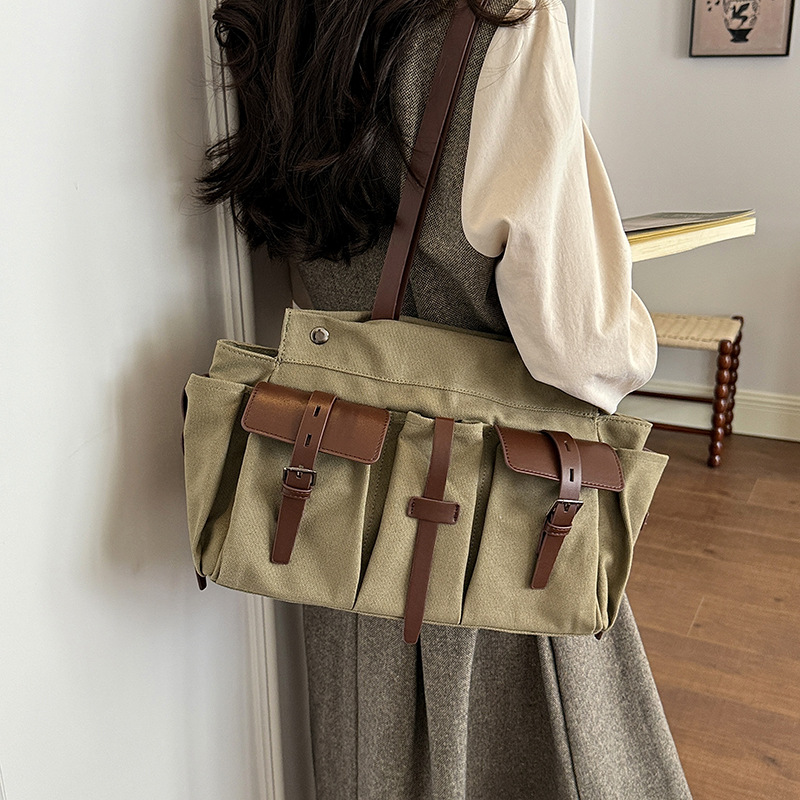 Canvas Handbag for Women Shoul - Women Bags Green review and price