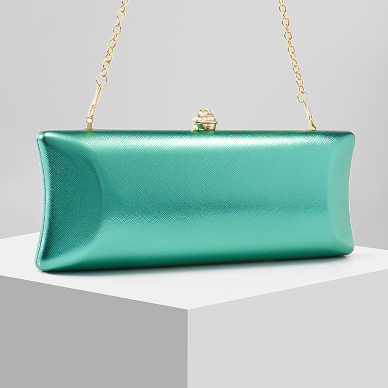Classical Long Box Evening Bag - Women Bags Green review and price