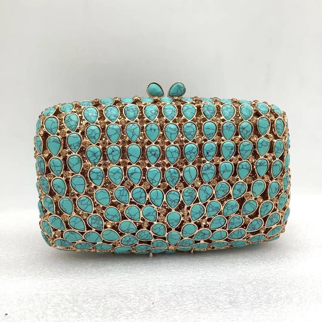 Lady turquoise Evening Clutch  - Women Bags Green review and price