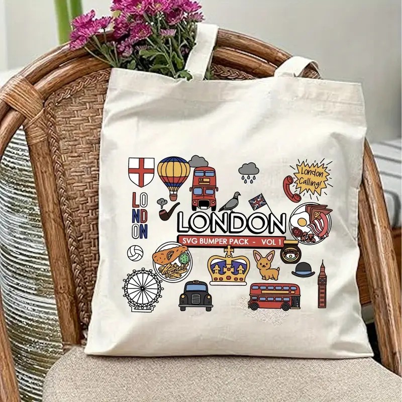 London UK Graphic Canvas Tote  - Women Bags Uk review and price