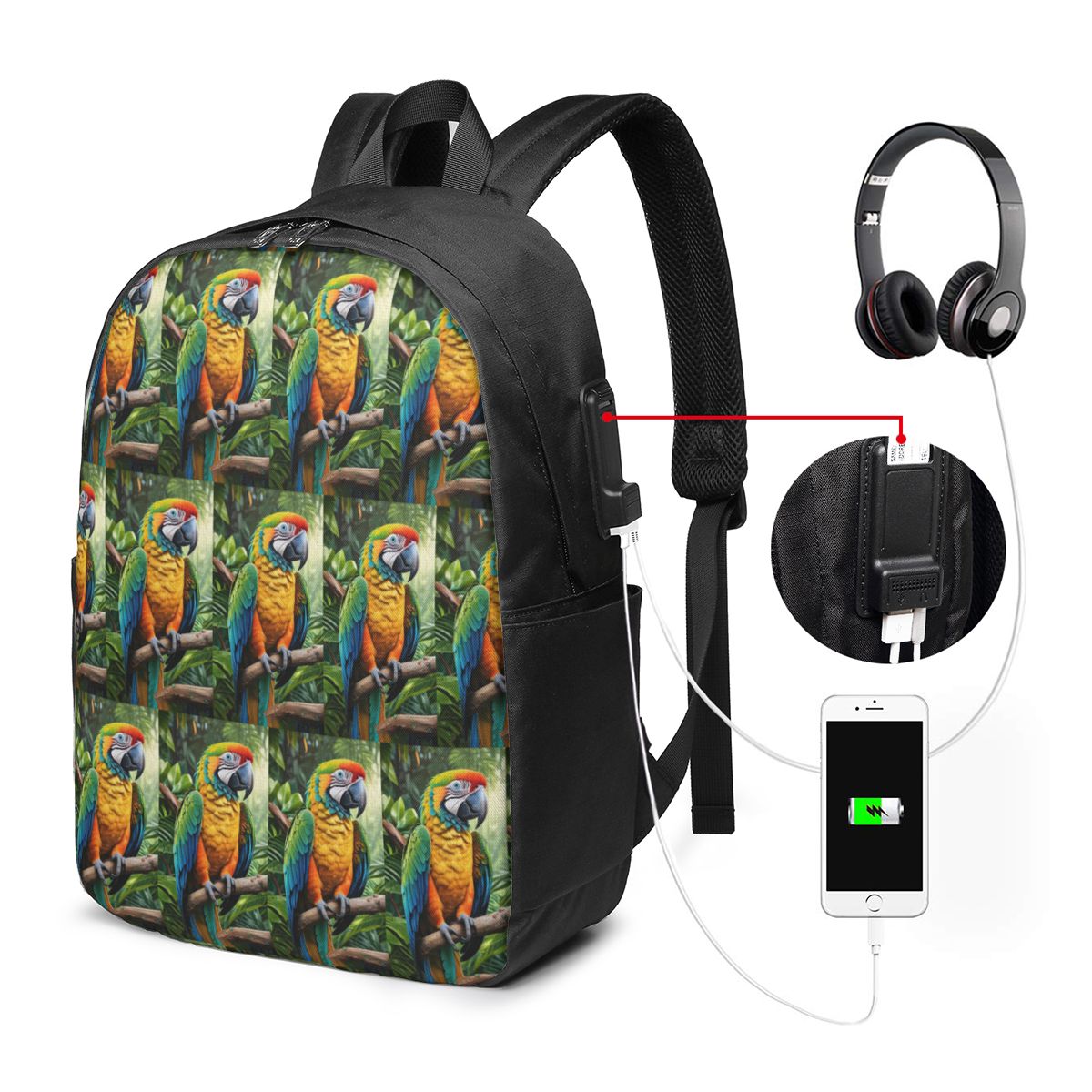 Cute Macaw Parrots Backpack Tr - Womens Backpack review and price