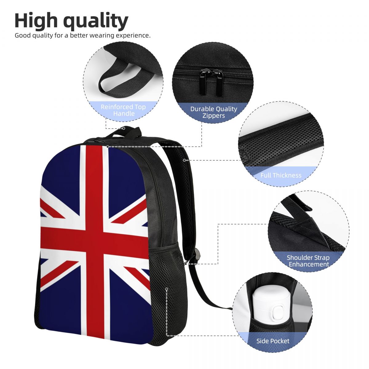 Union Jack Flag Of The UK Back - Women Bags Uk review and price
