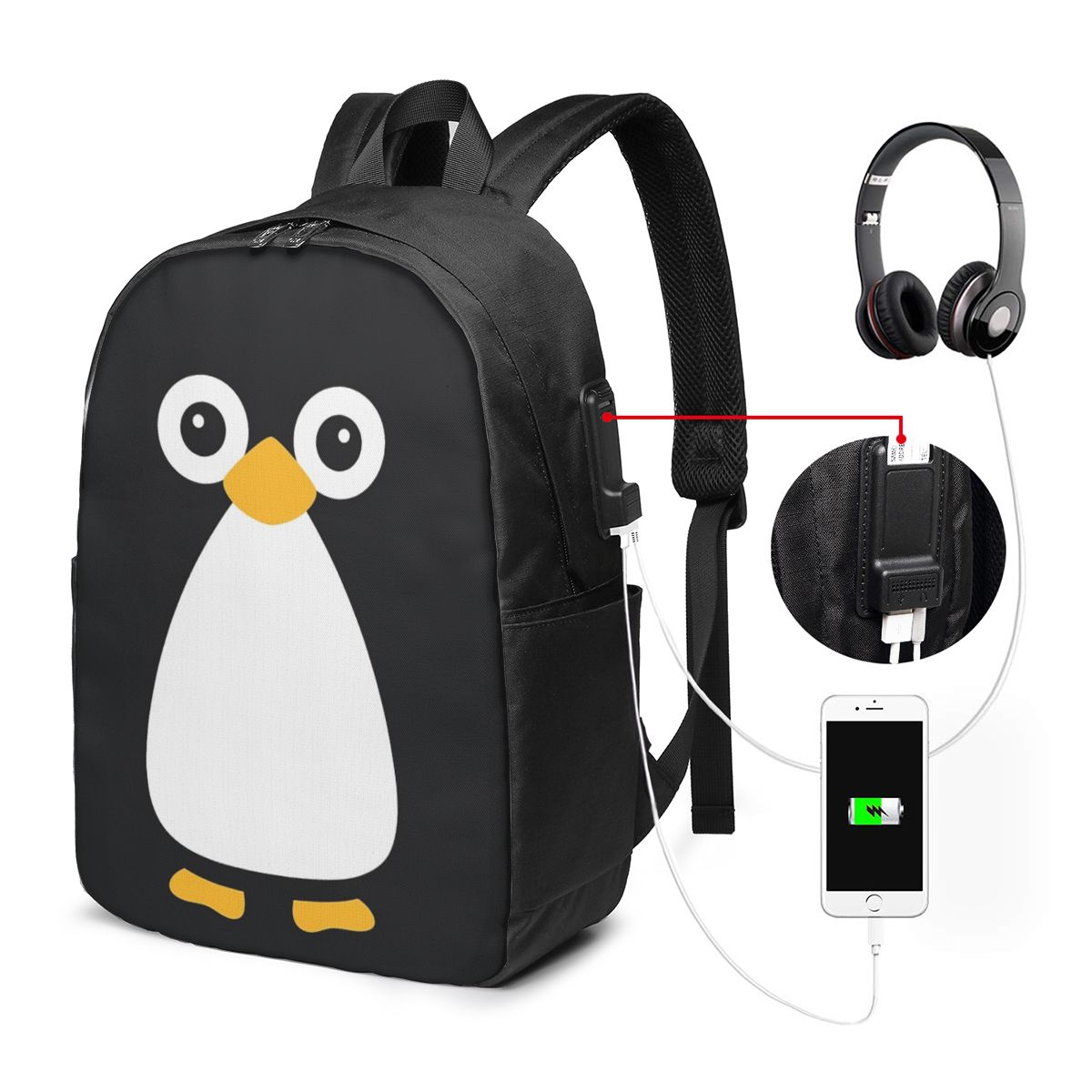 Cute Vector Penguin Backpack T - Womens Backpack review and price